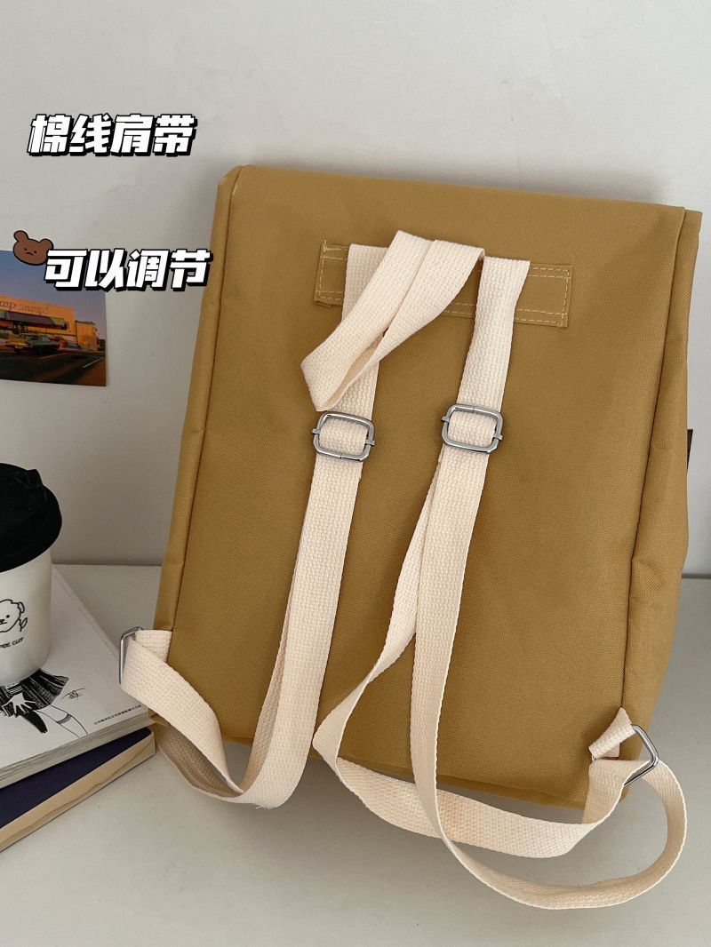 McDonald's backpack kfc backpack McDonald's kraft paper bag personality backpack retro casual backpack male