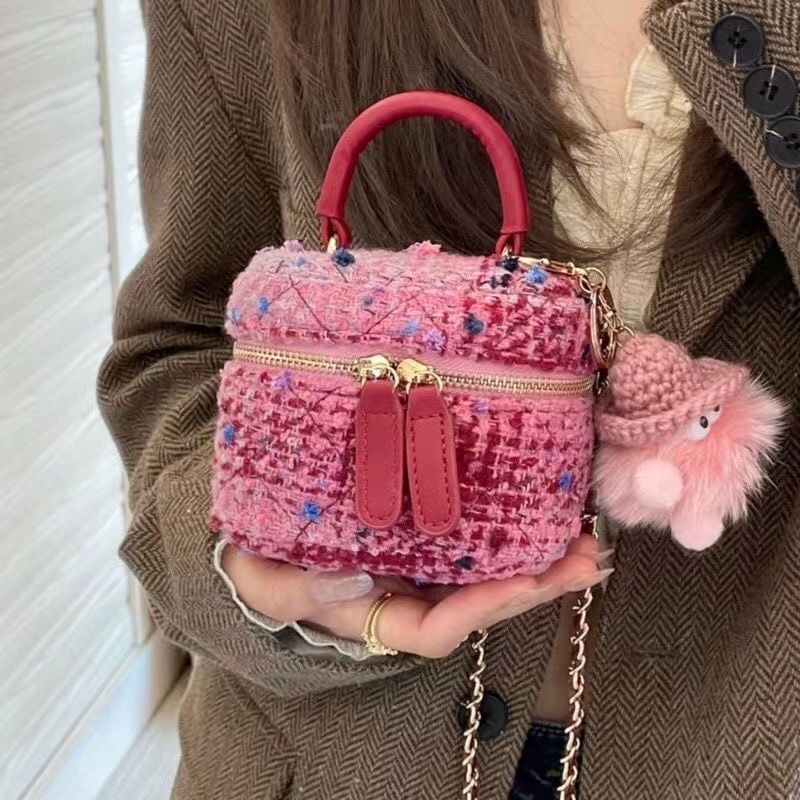 Cat Seven Masters Niche Fragrance Style Diamond Chain Small Bag Women 2022 New Trendy Velvet Single Shoulder Crossbody Bag