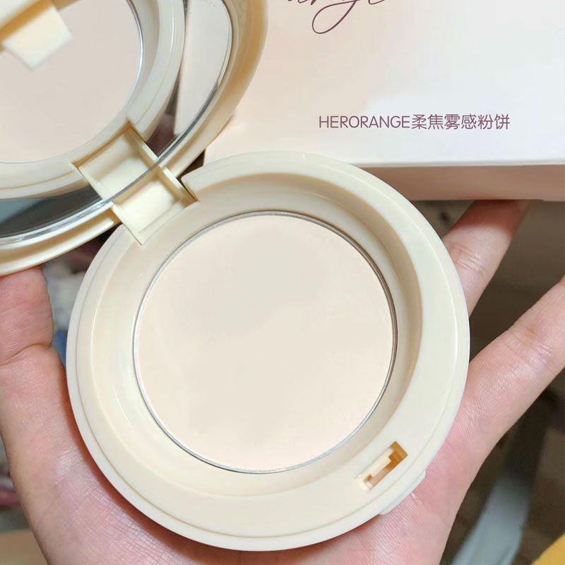 帶鏡子粉撲!粉餅乾皮柔焦控油定妝持久補妝蜜粉餅散粉女學生平價