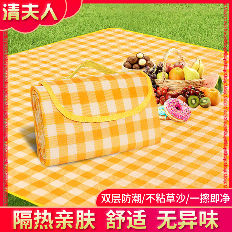 野餐垫便携式野餐地垫折叠野餐垫子外出防水防潮塑料地垫野餐布垫