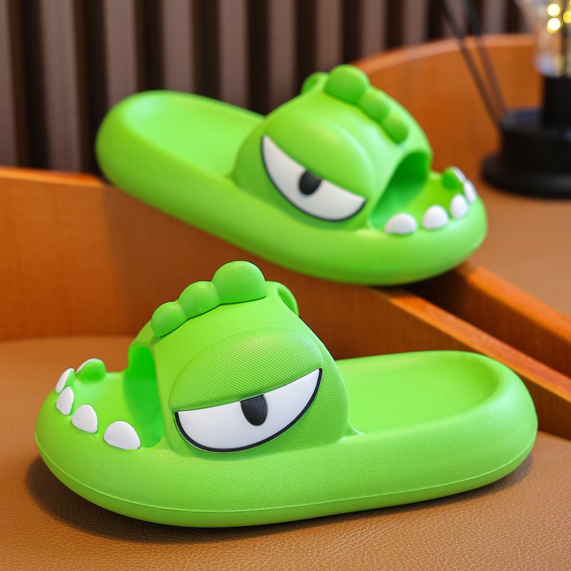 Children's sandals for boys and girls in summer cute dinosaur Baotou indoor and outdoor wear children's baby home parent-child slippers