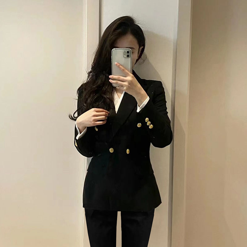 Formal women's suits, college student civil servant interview work clothes, spring and autumn new professional suits, high-end suits