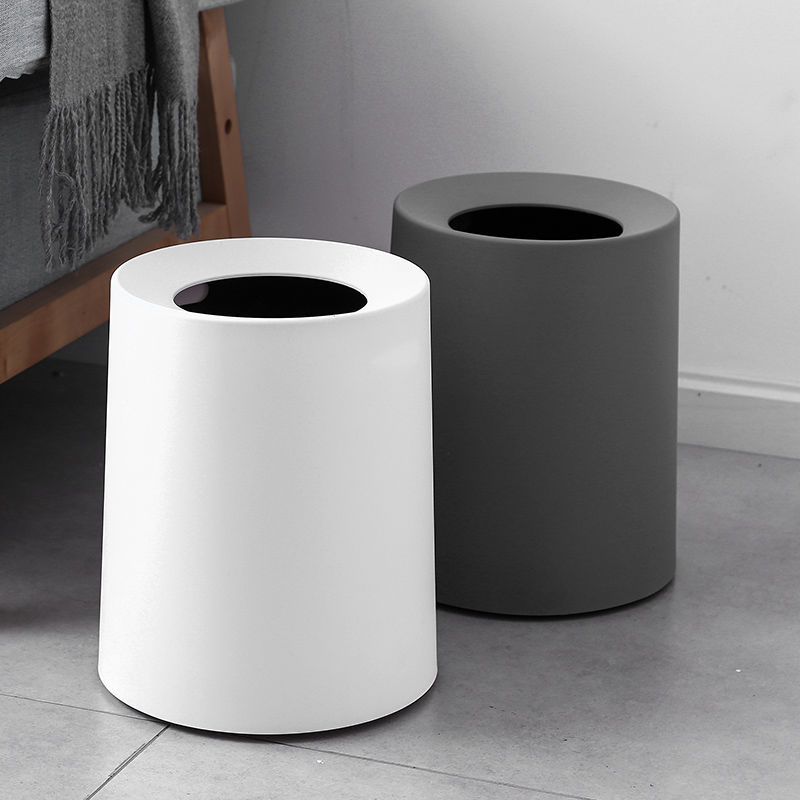 家用垃圾桶ins风高颜值大容量卫生间厕所客厅厨房北欧风加厚纸篓