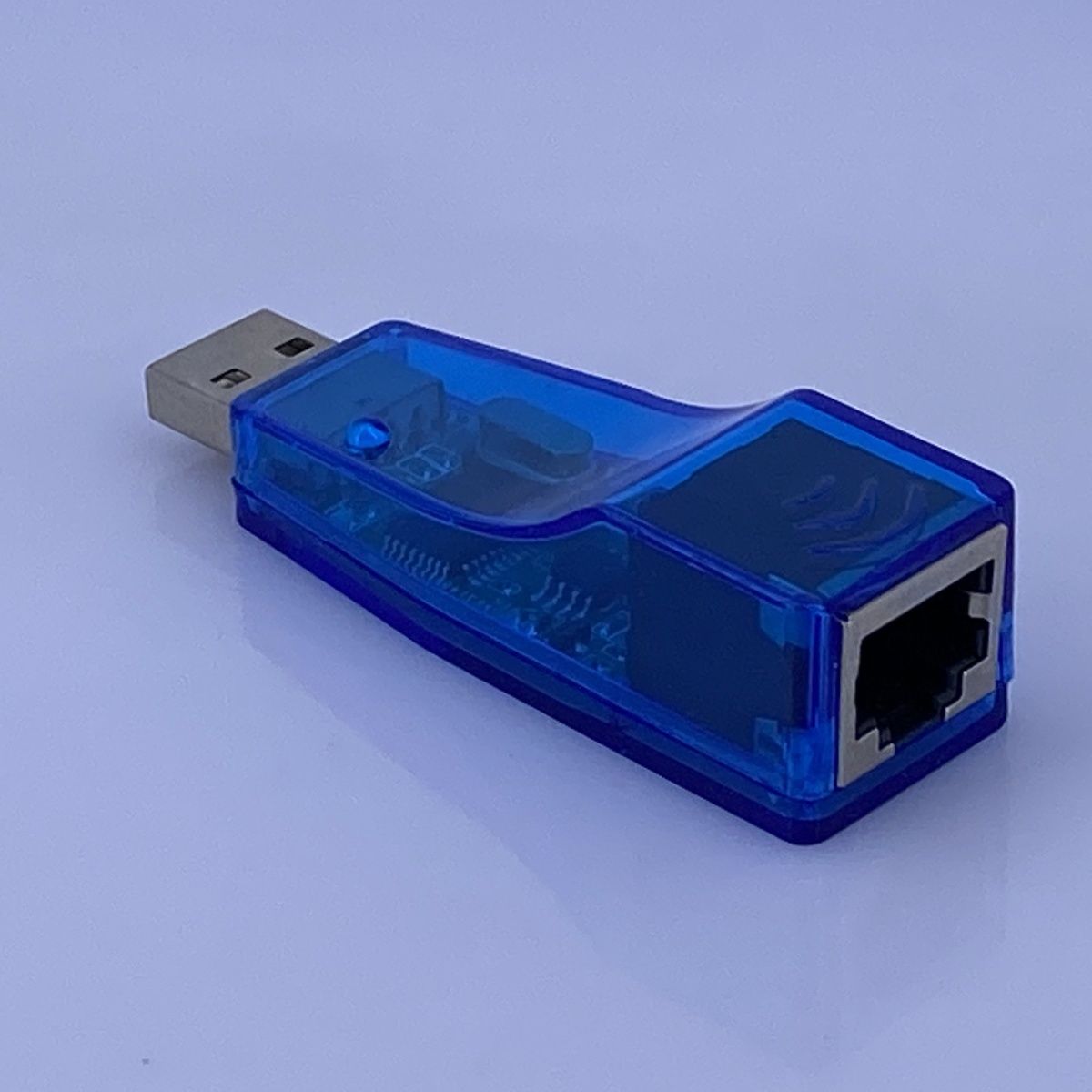 蓝色usb网卡台式笔记本即插即用usb网卡 usb11rj45网卡电脑配件