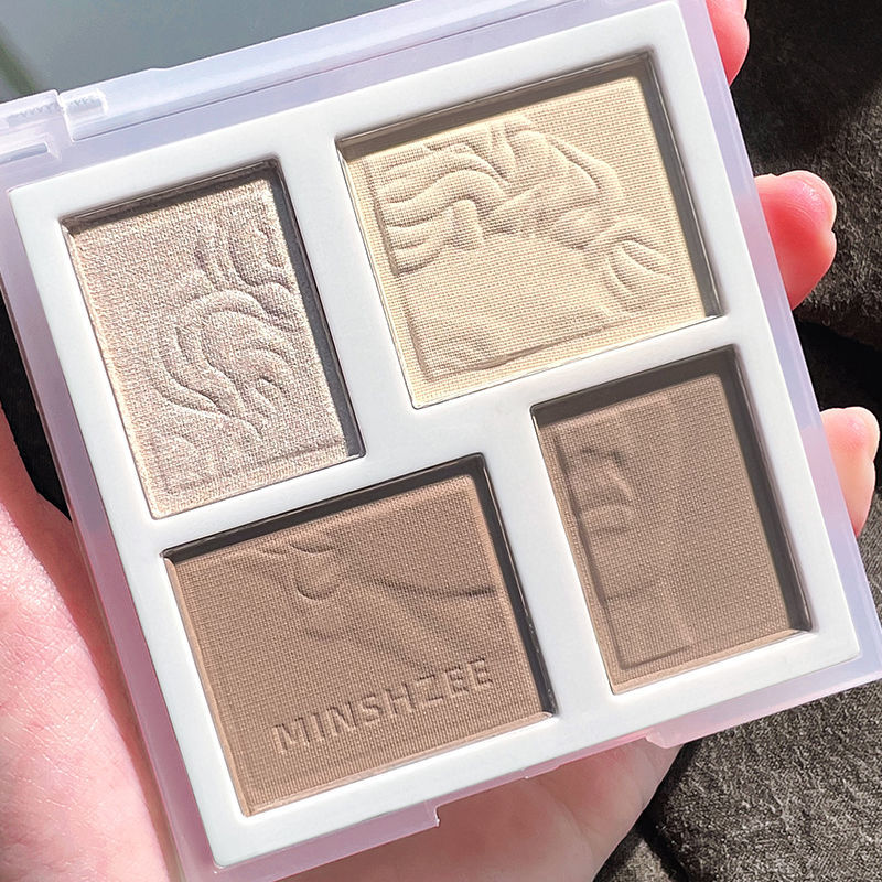 MINSHZEE茗希芝高光修容盤閃粉提亮珠光細閃鼻影眼影