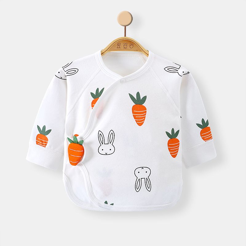 Baby clothes boneless half-back cotton suit summer thin section newborn clothes baby monk clothes anti-wet