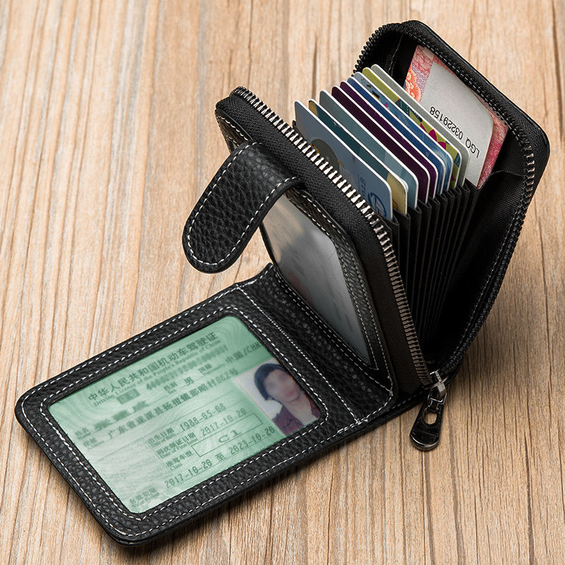 新款驾驶证件卡包多功能男士皮套保护套大容量女式钱包二合一体包