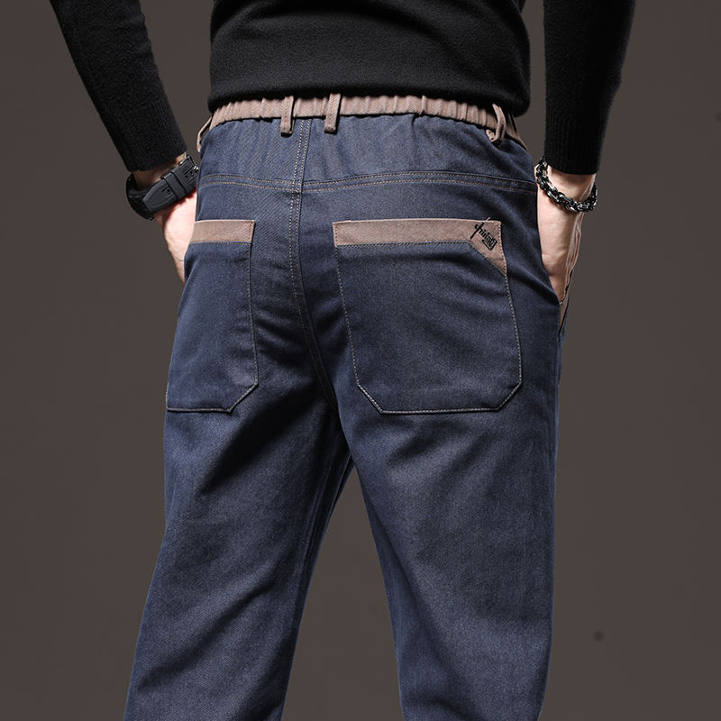 牛仔裤男夏季男士裤子2023新款商务直筒修身牛仔长裤春装休闲裤