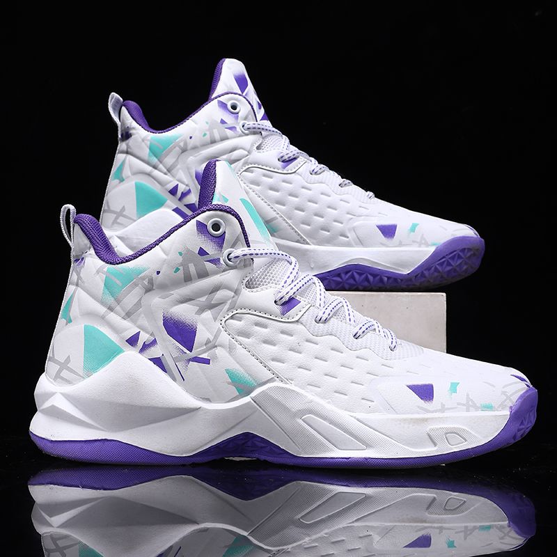 High elastic and super loud basketball shoes for men, high top carbon board technology boots, professional cushioning_voghion.com