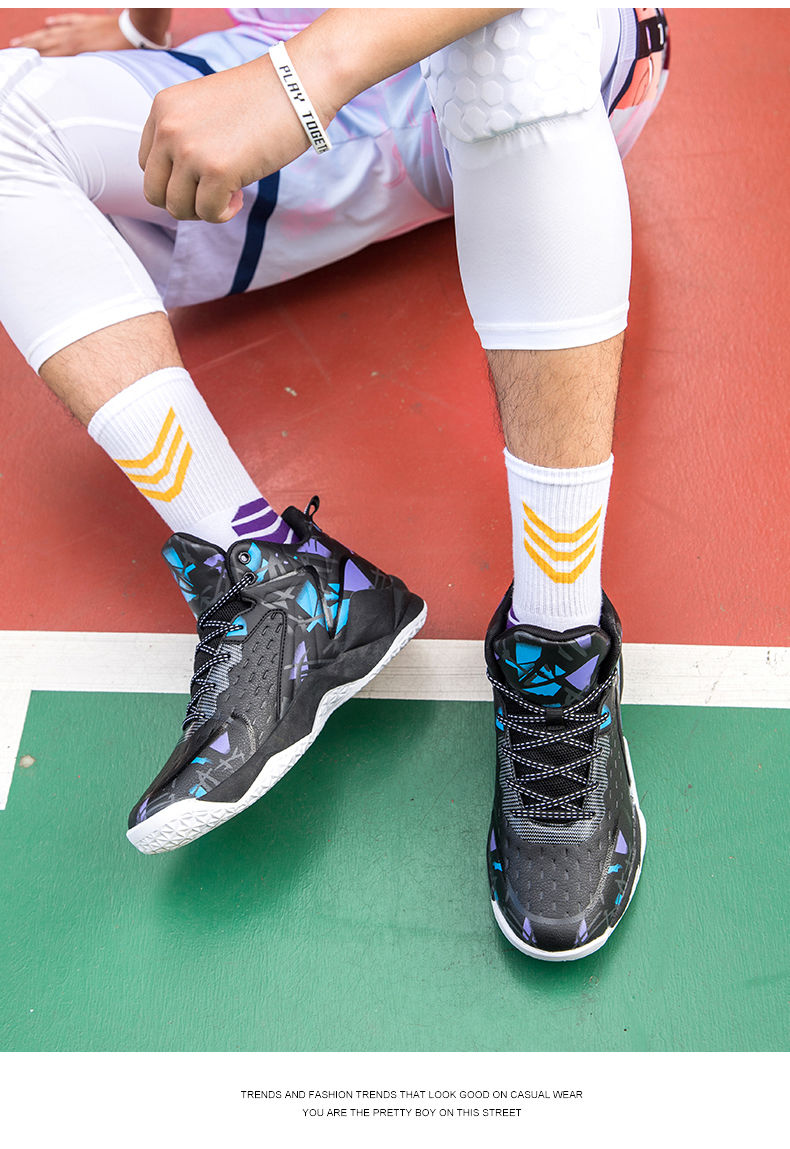 High elastic and super loud basketball shoes for men, high top carbon board technology boots, professional cushioning_voghion.com