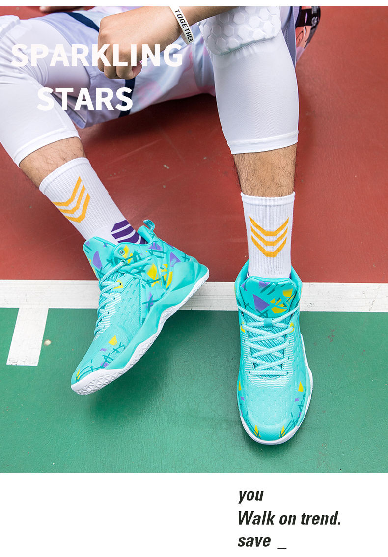 High elastic and super loud basketball shoes for men, high top carbon board technology boots, professional cushioning_voghion.com