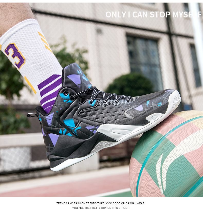 High elastic and super loud basketball shoes for men, high top carbon board technology boots, professional cushioning_voghion.com