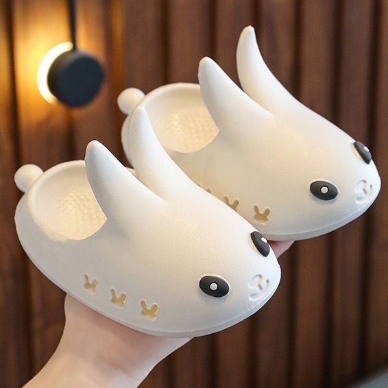 1X Rabbit baotou shoes cartoon parent-child indoor and outdoor slippers men and women non-slip cute home shoes sports shoes children's shoes