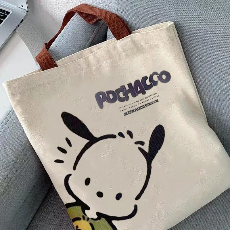 帆布包包女ins森系高顏值小眾卡通單肩包外出大容量裝書手提布袋