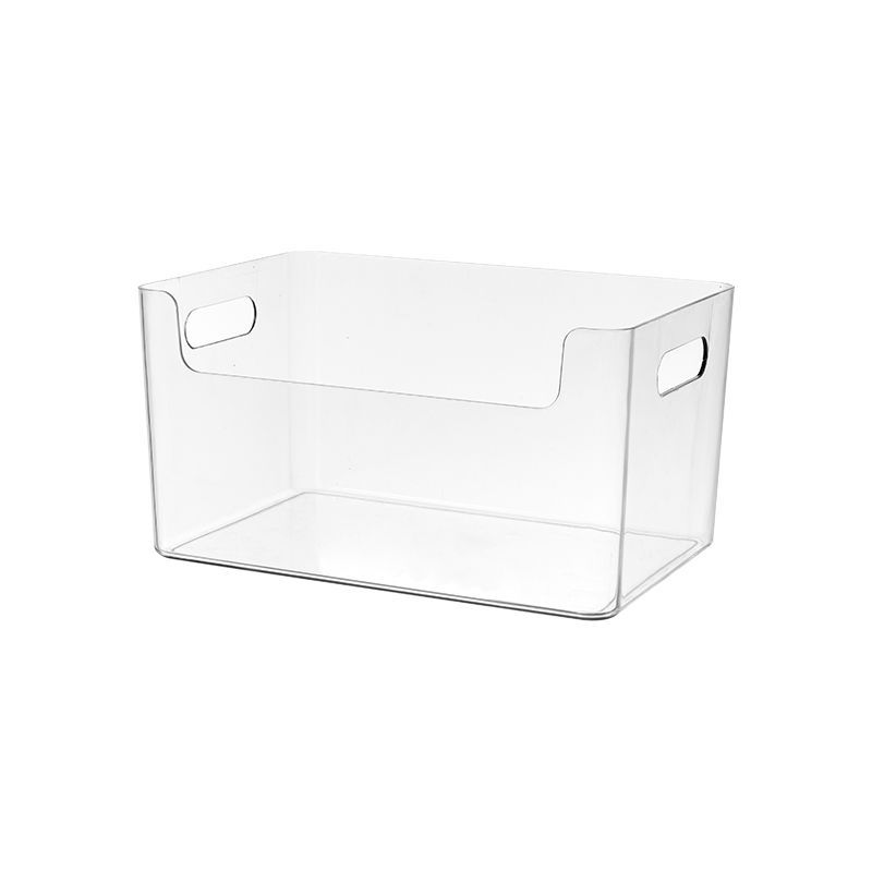 桌面收纳盒透明化妆品面膜整理盒亚克力零食筐家用厨房杂物收纳箱