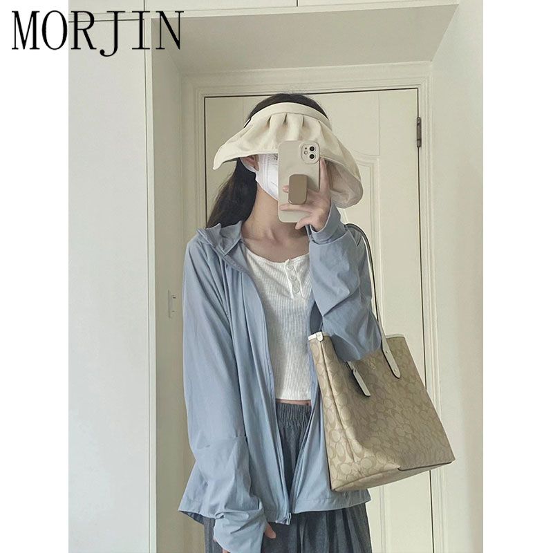 MORJIN2023 sun protection clothing jacket female summer couple thin section loose breathable light cardigan casual top tide