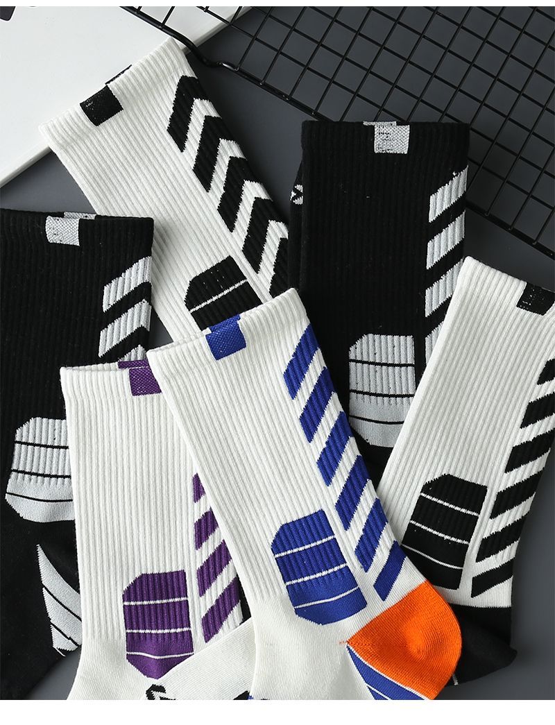 Basketball socks, sports socks, men's long sleeves, high top, men's medium sleeves, American style practical training_voghion.com