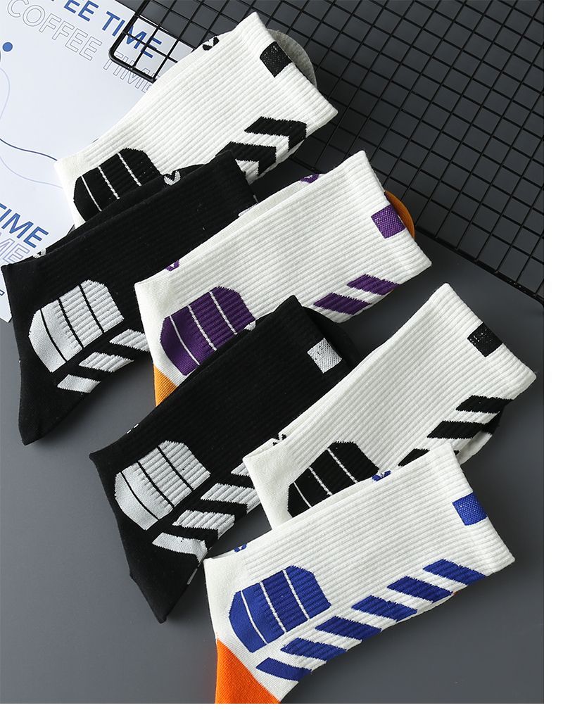 Basketball socks, sports socks, men's long sleeves, high top, men's medium sleeves, American style practical training_voghion.com