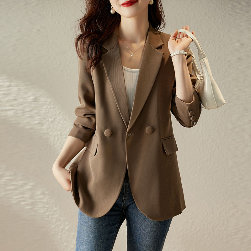 High-end suit jacket women spring and autumn  new design sense niche Korean casual small suit hot style women
