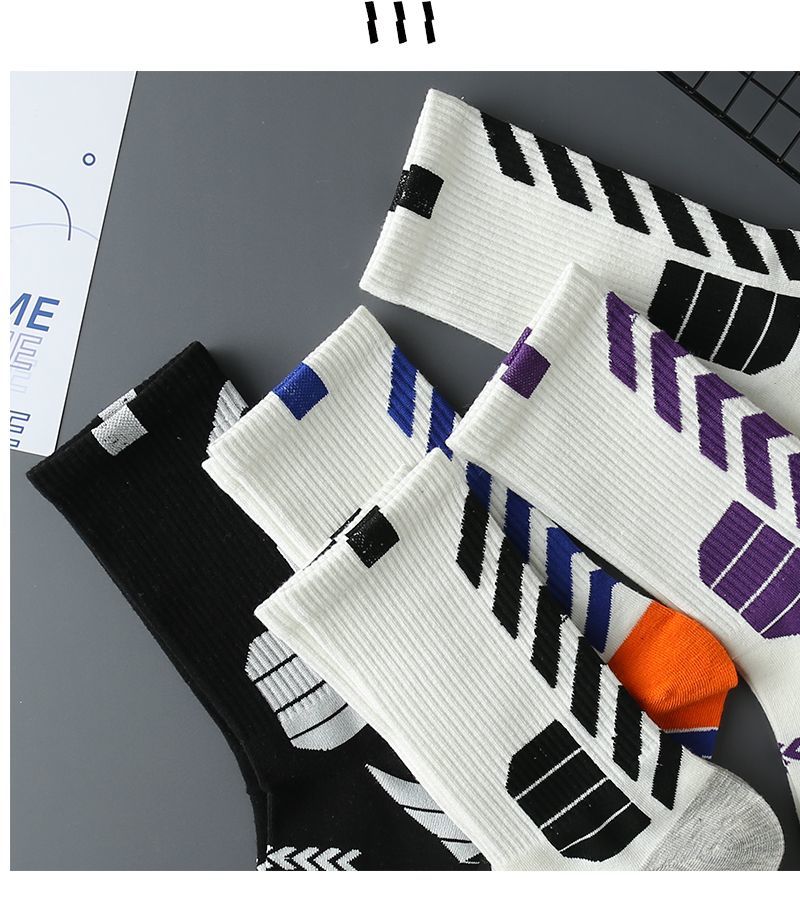 Basketball socks, sports socks, men's long sleeves, high top, men's medium sleeves, American style practical training_voghion.com