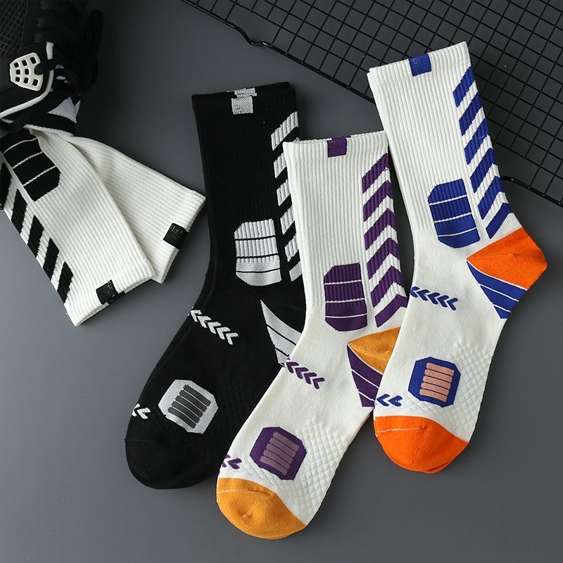 Basketball socks, sports socks, men's long sleeves, high top, men's medium sleeves, American style practical training_voghion.com