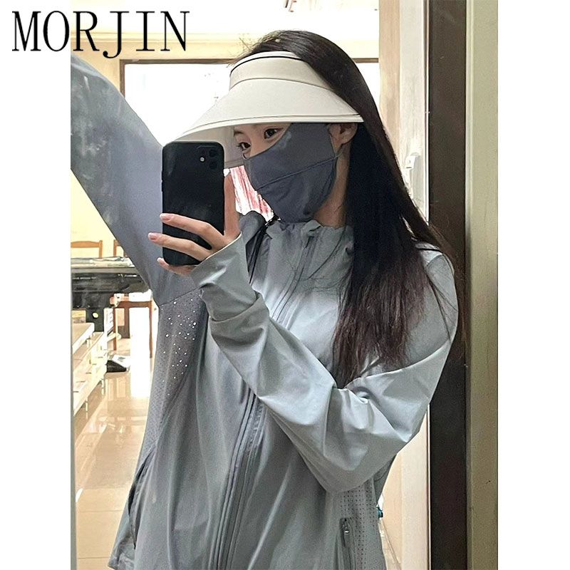 MORJIN冰丝凉感开衫防晒服外套女2023年夏季新款韩版宽松显瘦上衣