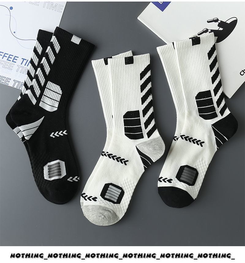 Basketball socks, sports socks, men's long sleeves, high top, men's medium sleeves, American style practical training_voghion.com