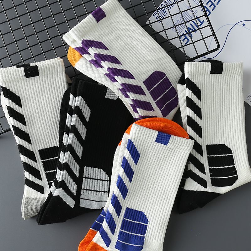 Basketball socks, sports socks, men's long sleeves, high top, men's medium sleeves, American style practical training_voghion.com