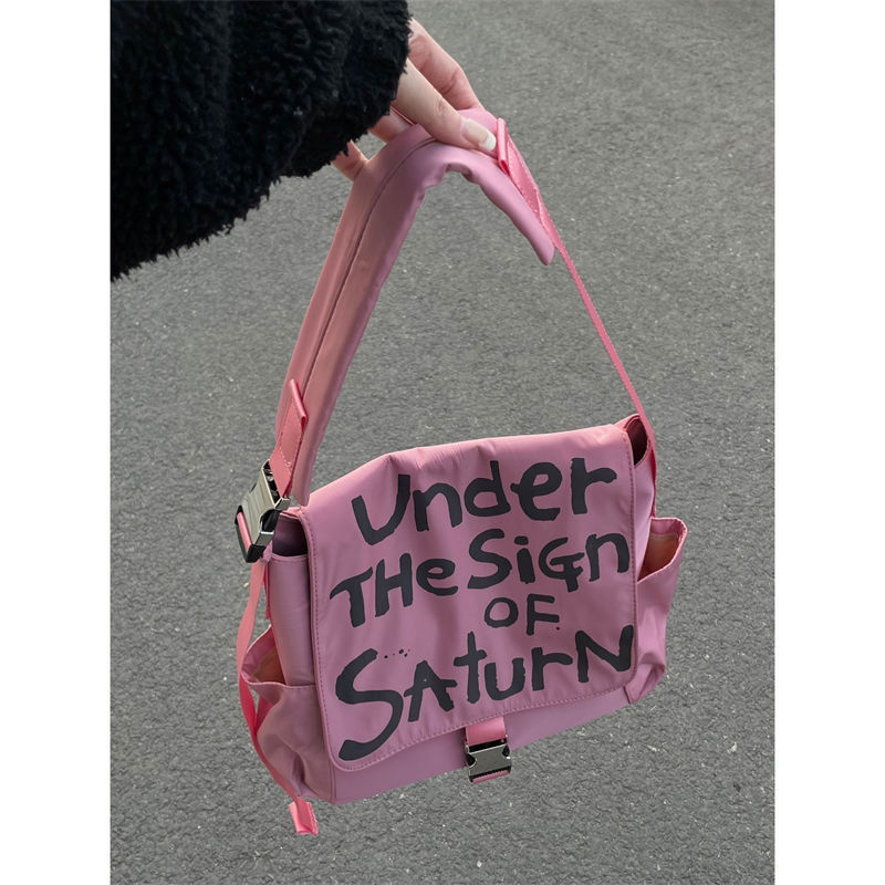  New Graffiti Shoulder Bag High School Student Messenger Bag Class Commuter Bag Tote Bag