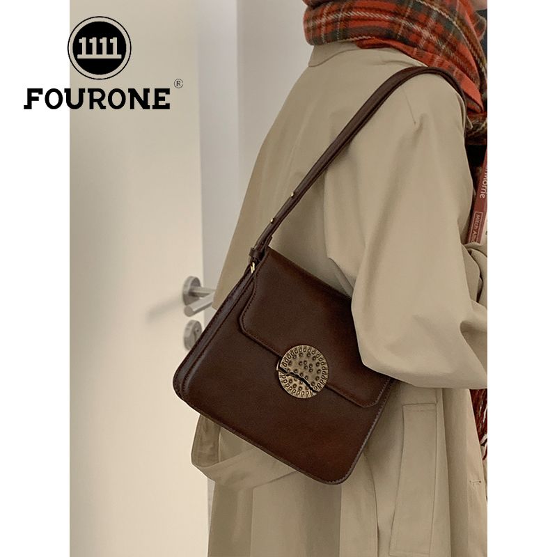 Versatile ins bag women's autumn and winter retro fashion armpit bag high-end niche single shoulder crossbody bag