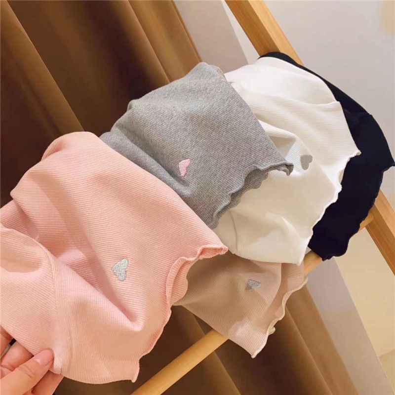 Girls' bottoming shirt spring and autumn 2023 new trendy baby style long-sleeved T-shirt autumn children's round neck inner top