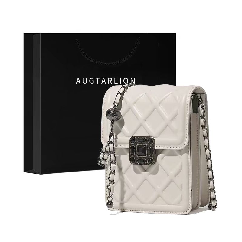 AUGTARLION small bag women 2023 new fashion mobile phone bag foreign style all-match chain messenger small square bag
