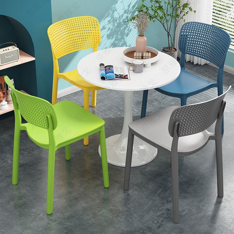 餐厅塑料餐椅现代简约家用靠背凳子书桌椅休闲椅化妆椅