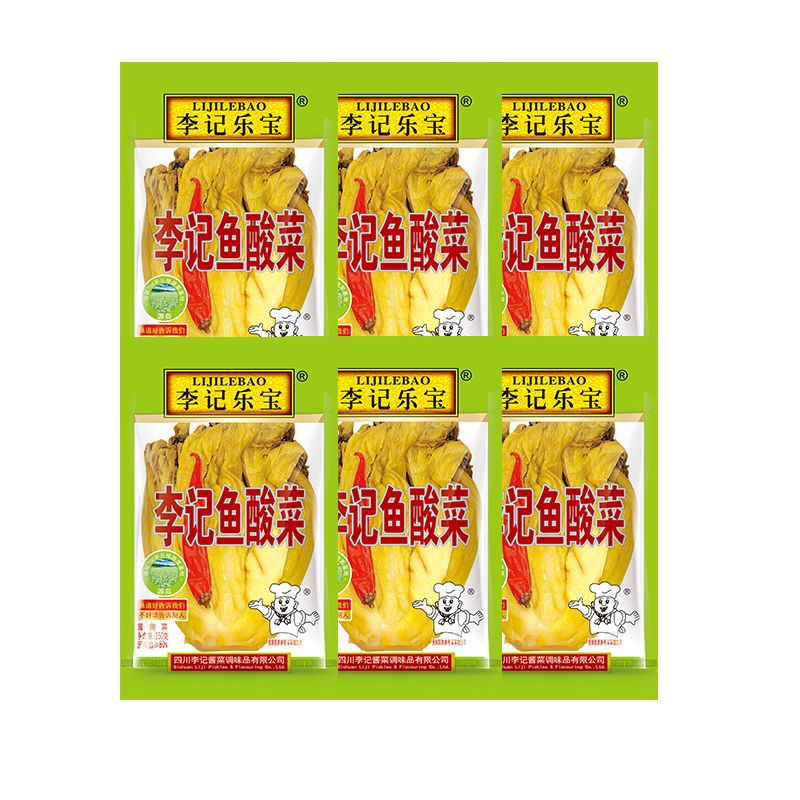 李记乐宝李记鱼酸菜250gx6袋