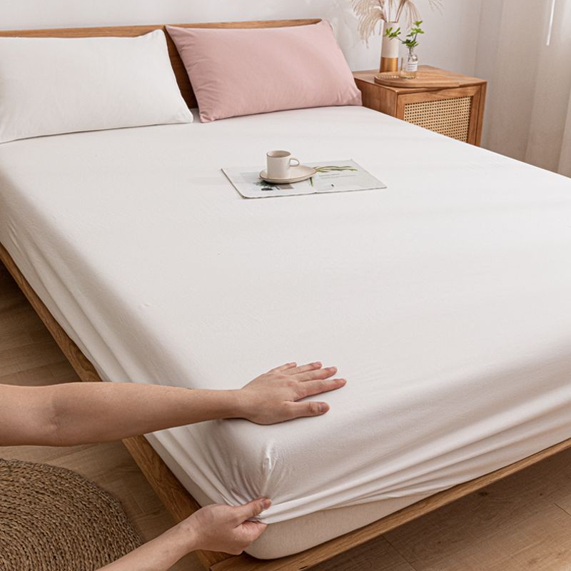 纯色纯棉床笠单件全棉1.5米榻榻米床单床垫保护套罩全包1.2三件套