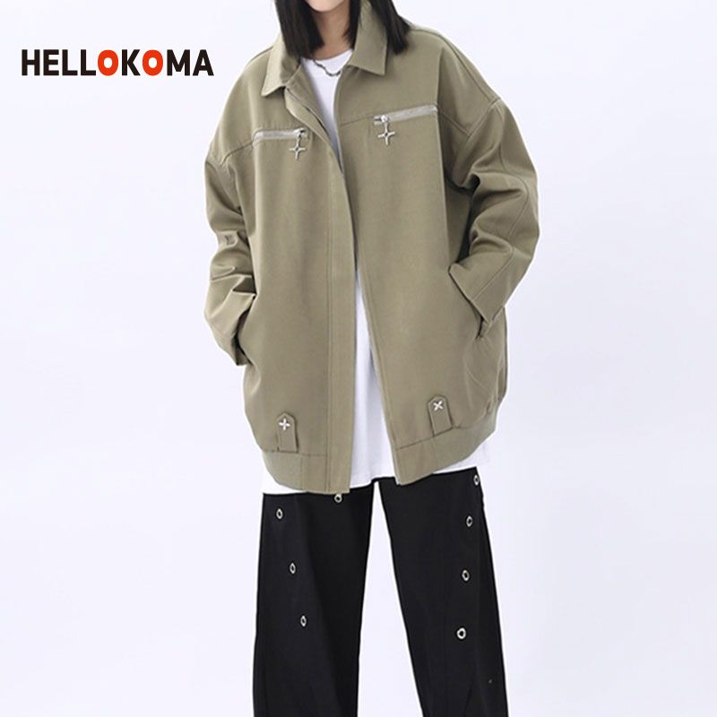 HK Japanese early spring wear a niche new college wind jacket women's jacket couple outfit ins flight suit jacket male