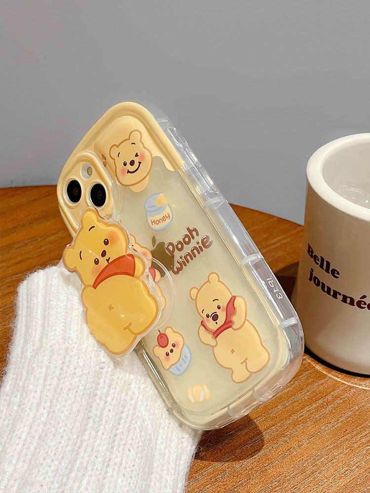 Suitable for Apple 14promax mobile phone case iPhone13/12 Winnie the Pooh 11/xsmax cute xr soft case