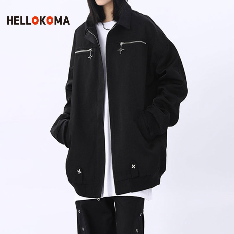 HK Japanese early spring wear a niche new college wind jacket women's jacket couple outfit ins flight suit jacket male