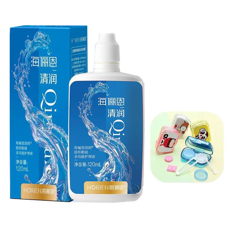 海俪恩护理液隐形眼镜森呼吸套装大小瓶近视美瞳多效清洗药水120 图片 4