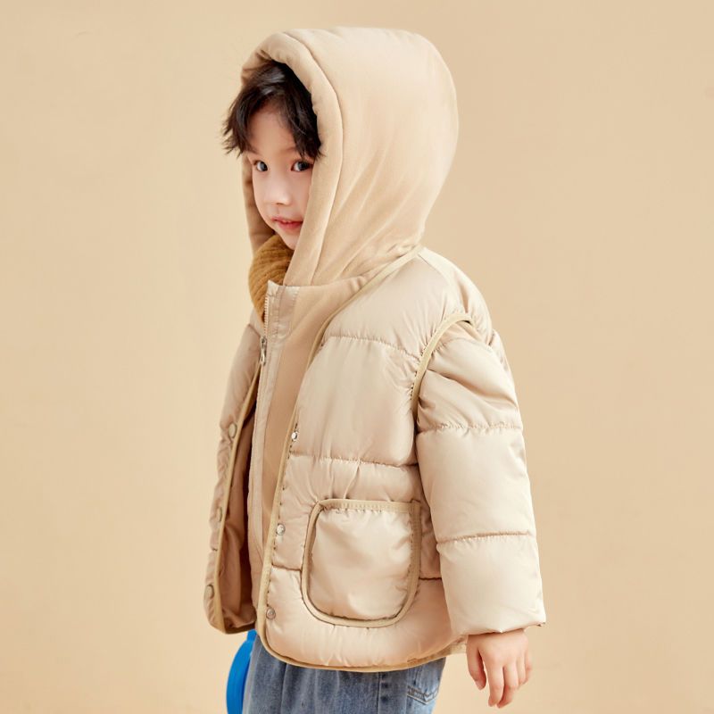 兒童棉衣套裝寶寶中小童春秋冬2022新款棉服洋氣男女童時尚兩件套