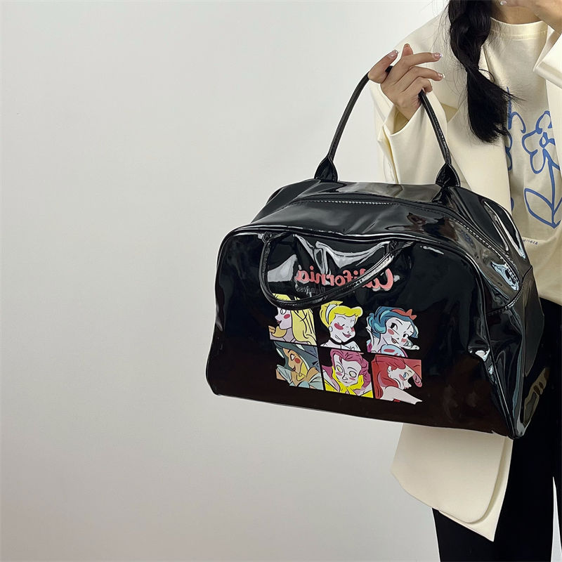 y2k hot girl print girl retro portable shoulder bag bag female 2022 new large-capacity fitness bag tote bag