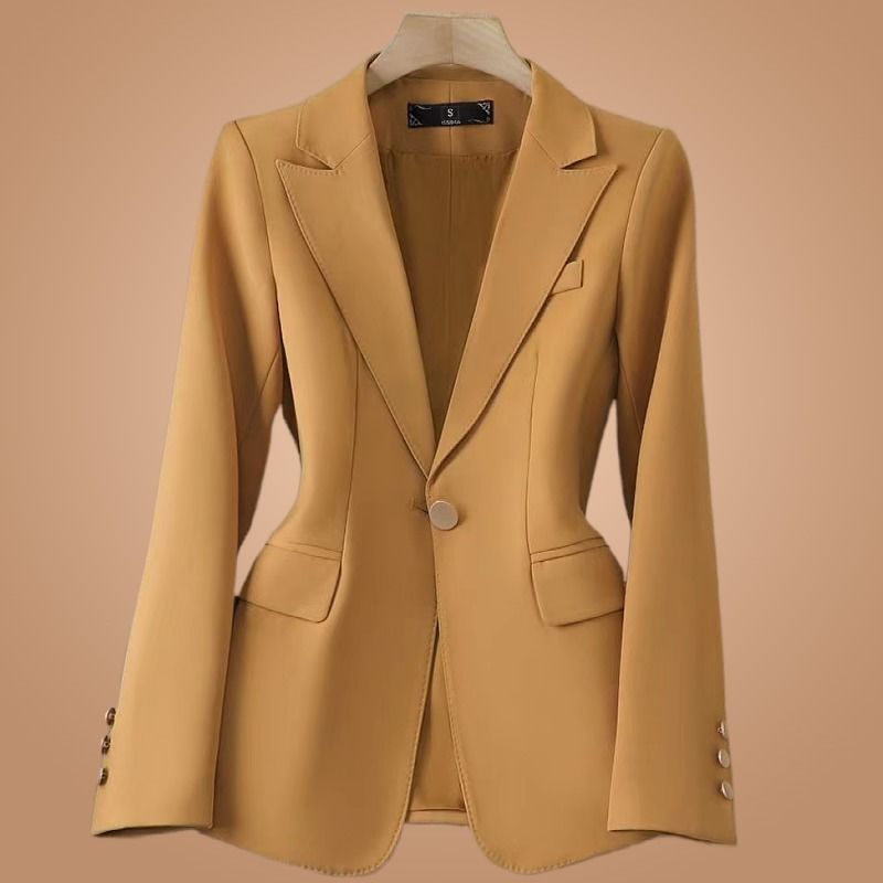 High-end small suit jacket ladies 2023 new spring and autumn high-end commuter slim casual temperament suit jacket