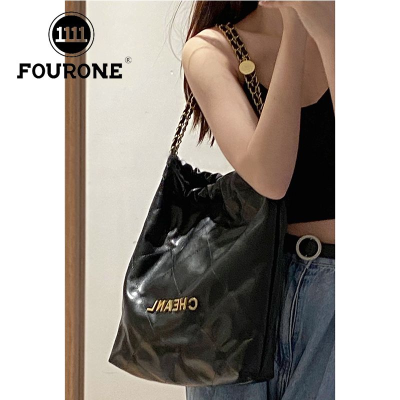 Xiaoxiang wind rhombic chain bag women's summer tide fashion tote bag large capacity garbage bag bag