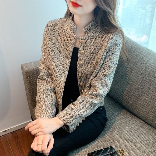 小香風女士裝短外套早春秋冬季2023新款爆款獨特超好看小個子減齡