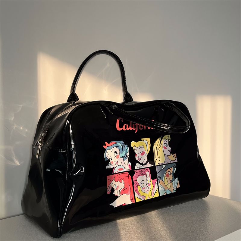 y2k hot girl print girl retro portable shoulder bag bag female 2022 new large-capacity fitness bag tote bag