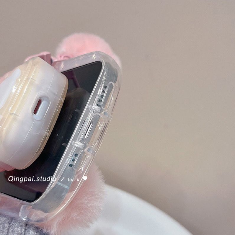 可爱郁金香星星小兔适用苹果Airpods耳机保护套壳pro2代软3代蓝牙