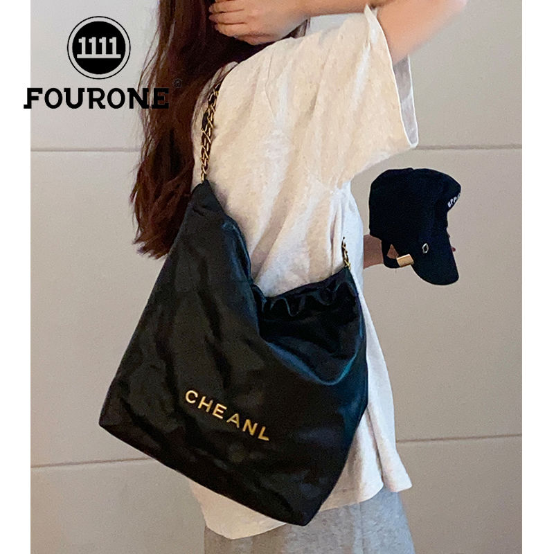 Xiaoxiang wind rhombic chain bag women's summer tide fashion tote bag large capacity garbage bag bag