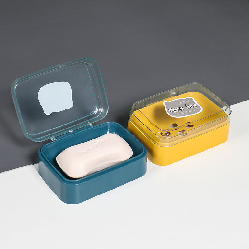翻盖肥皂盒创意带盖沥水便携式学生宿舍卫生间家用浴室香皂盒子