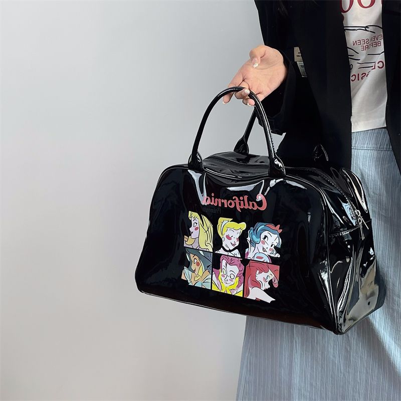 y2k hot girl print girl retro portable shoulder bag bag female 2022 new large-capacity fitness bag tote bag