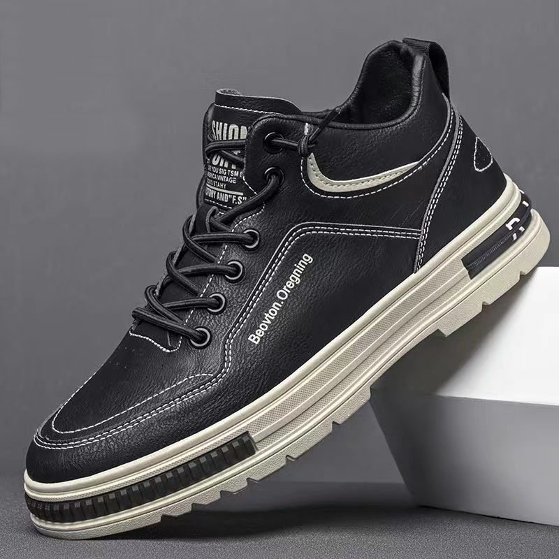Trendy shoes men's trendy all-match Korean version of trendy men's shoes 2023 new spring casual high-top shoes basketball mid-top sneakers